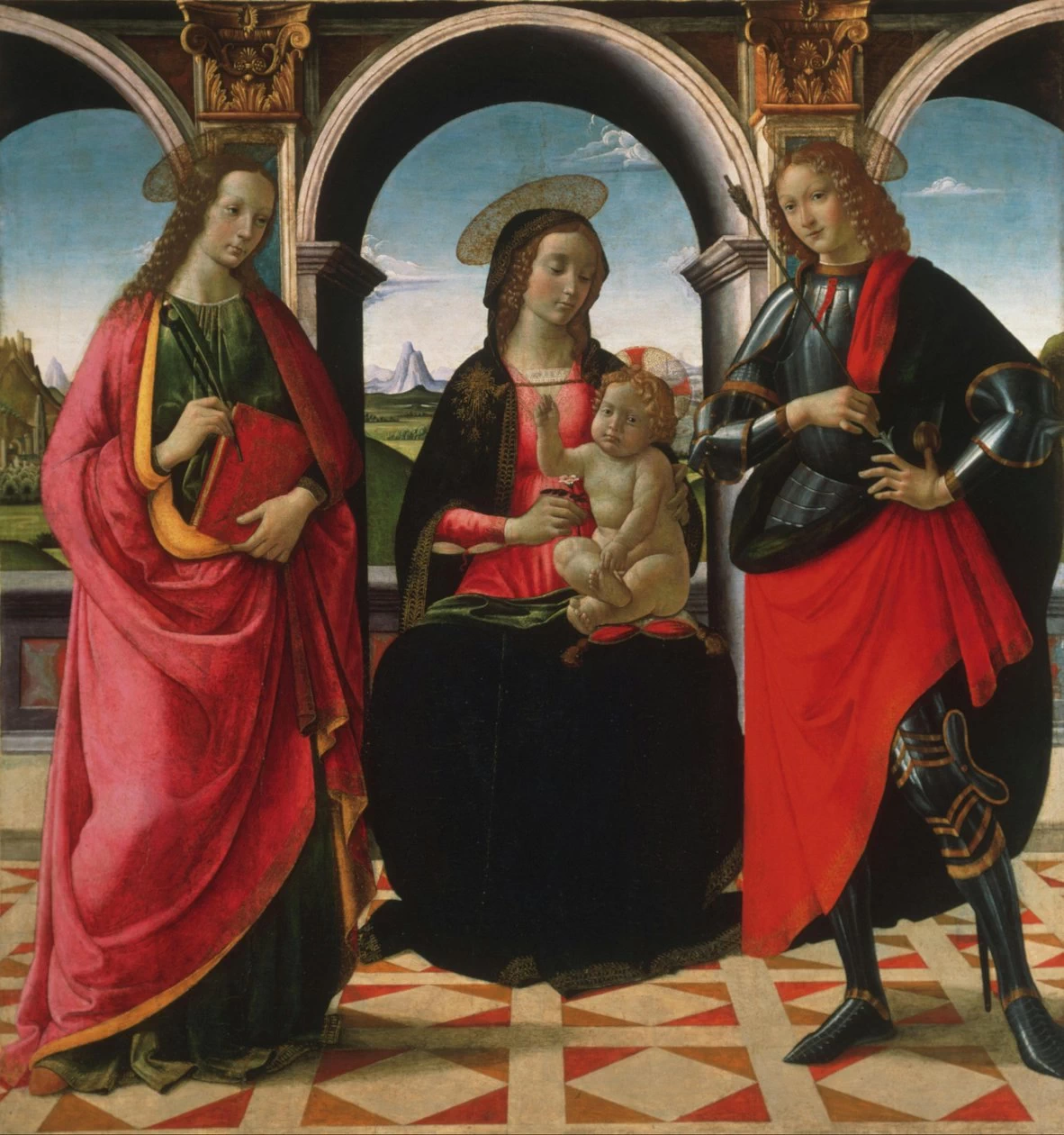 La Vergine col Bambino e i santi Apollonia e Sebastiano - Philadelphia Museum of Art